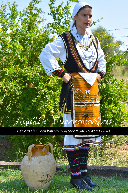 Ελληνικές Παραδοσιακές Φορεσιές Μακεδονίας | Γυναικεία Παραδοσιακή Φορεσιά Φλώρινας